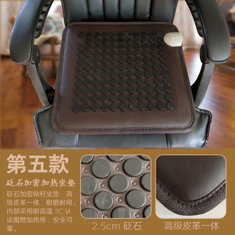 Natural jade stone cooling seating mat