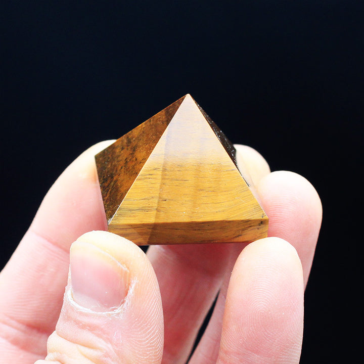 Spiritual Senses UK Natural Tiger Eye Pyramid
