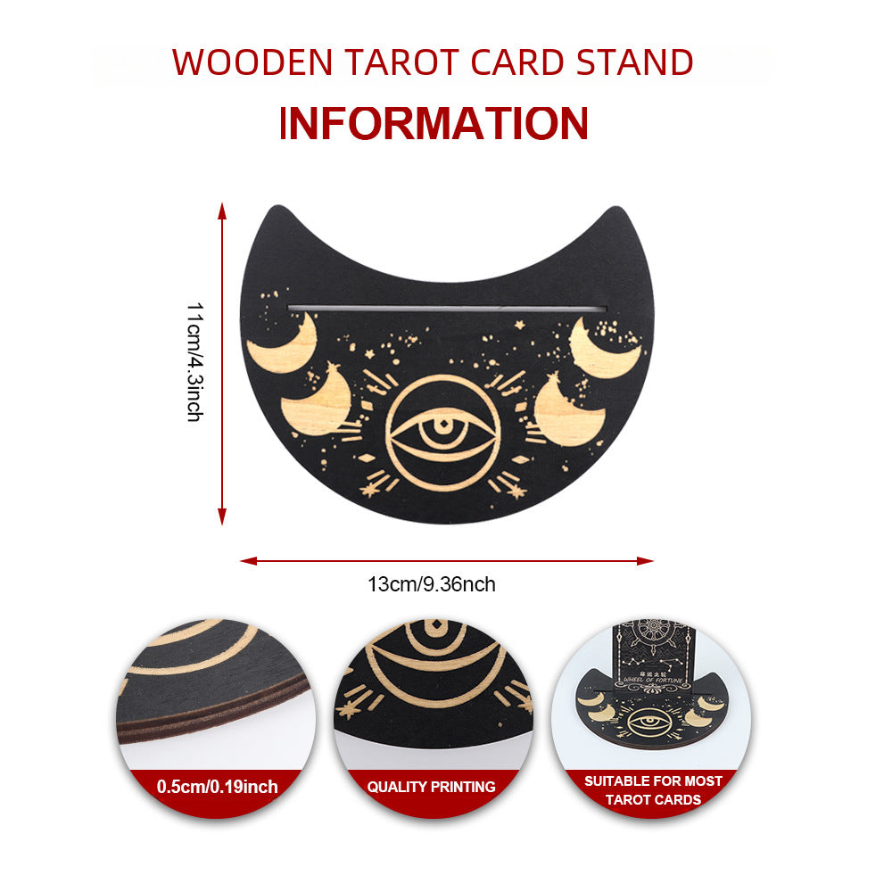 Spiritual Senses UK wooden tarot card box and wooden tarot card holder set