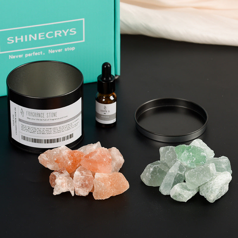 Factory direct supply crystal diffuser stone fireless aromatherapy stone essential oil set home indoor creative fragrance gift wholesale