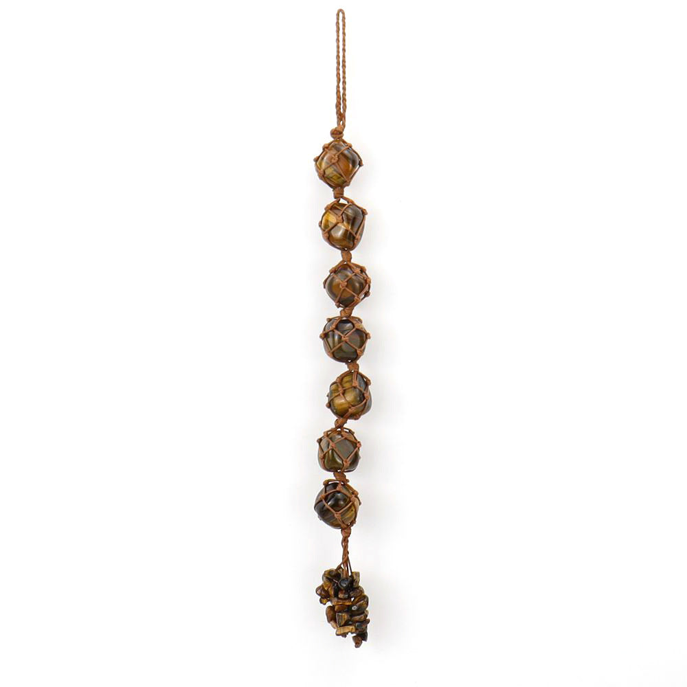 Colourful natural irregular crystal car ornament