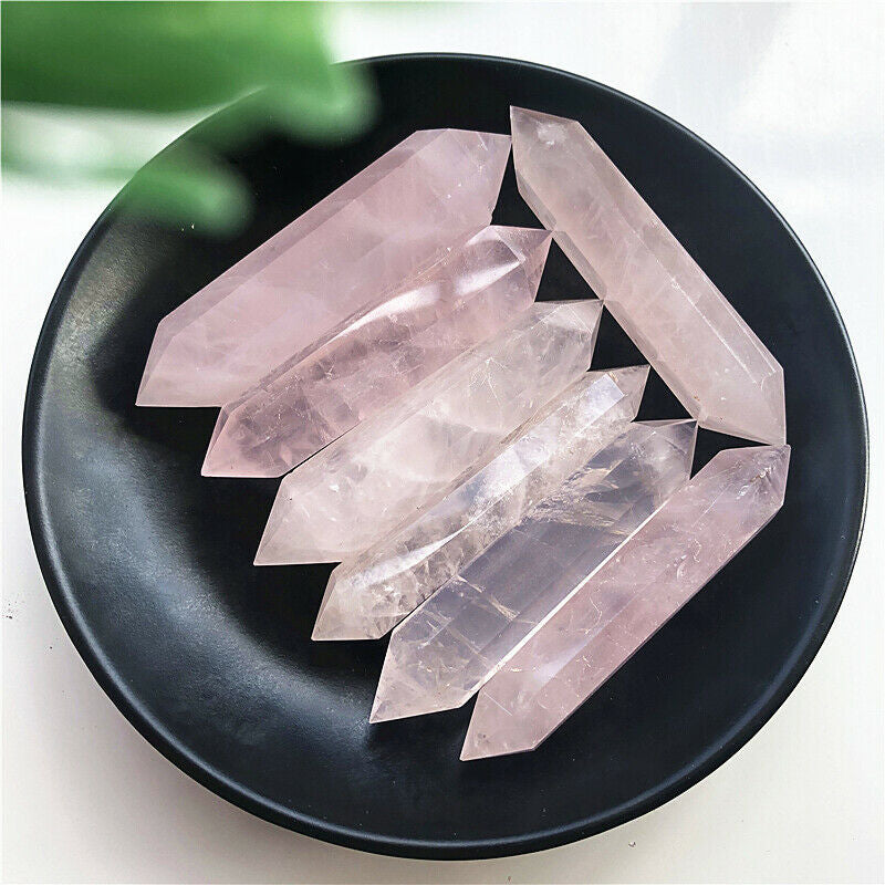 Spiritual Senses UK natural pink quartz pillars