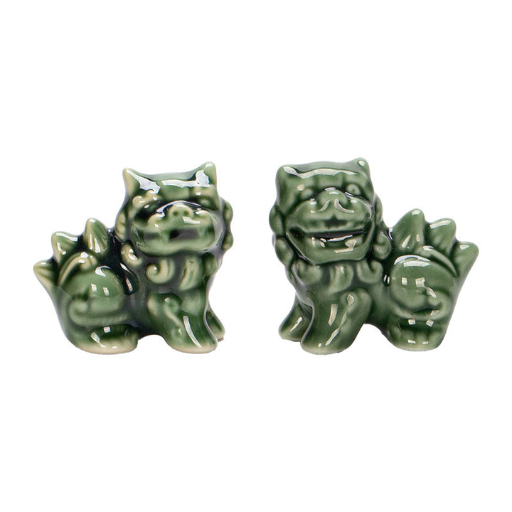 Spiritual Senses UK lion ceramic auspicious ornament