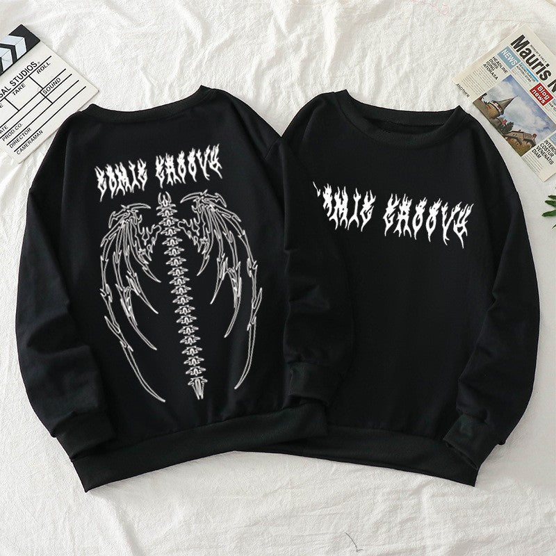Womans Dark Style Hoodie-Gothic Edgy and Streetwear inspired Fashion