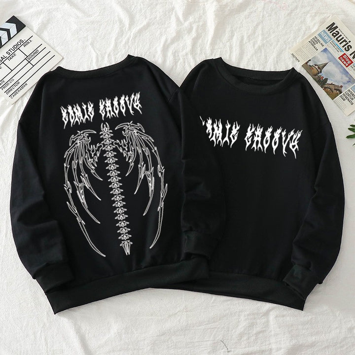 Womans Dark Style Hoodie-Gothic Edgy and Streetwear inspired Fashion