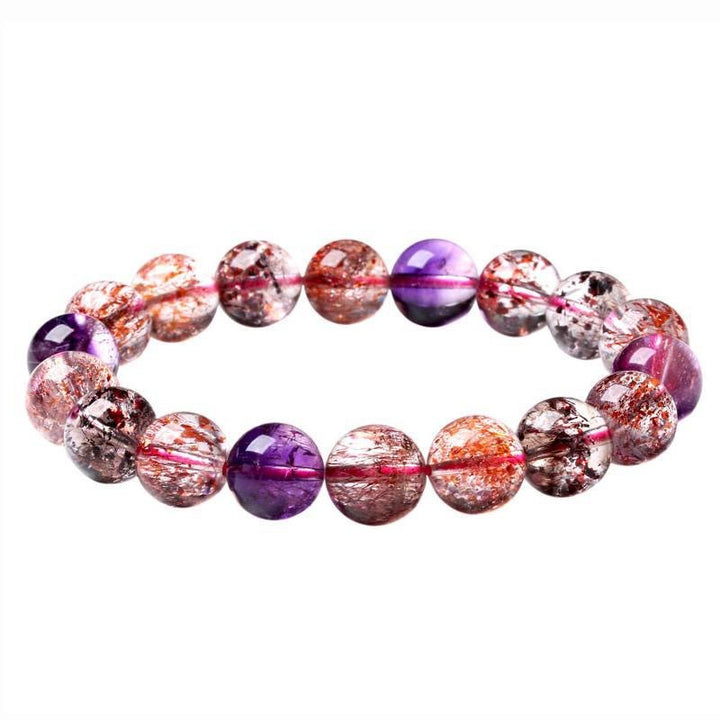 Spiritual Senses UK RARE FIND Super Seven Crystal Bracelet – Melody’s Stone for Healing & Spiritual Awakening