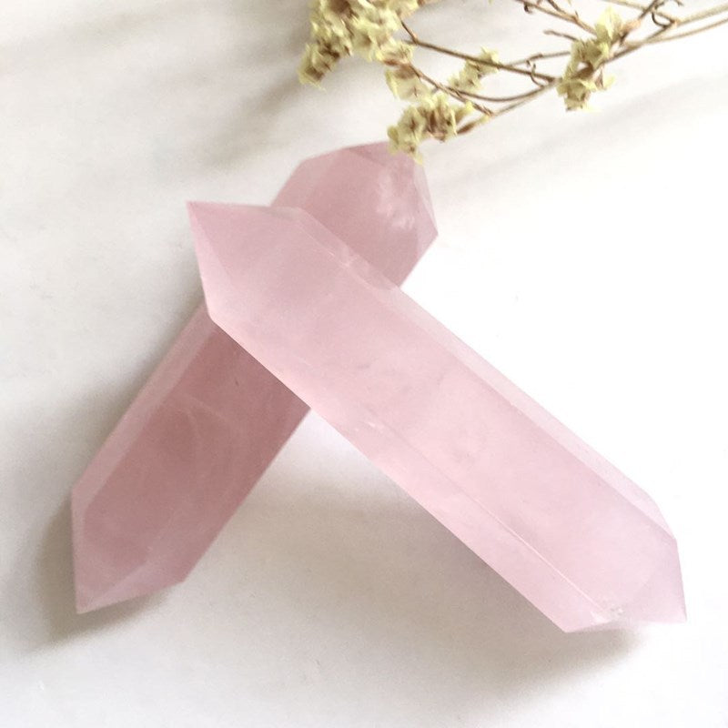 Spiritual Senses UK natural pink quartz pillars