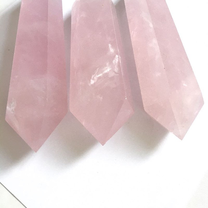 Spiritual Senses UK natural pink quartz pillars