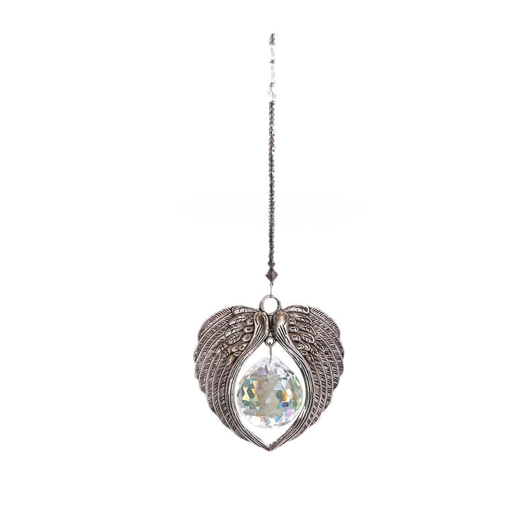 Spiritual Senses Glass Angel Wings Sun Catcher