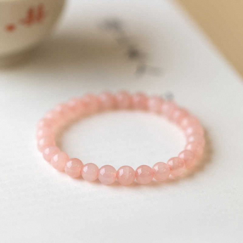 Spiritual Senses Natural Healing Rose Quartz 6mm Bracelet