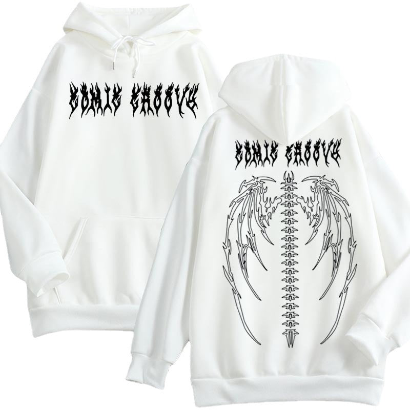 Womans Dark Style Hoodie-Gothic Edgy and Streetwear inspired Fashion