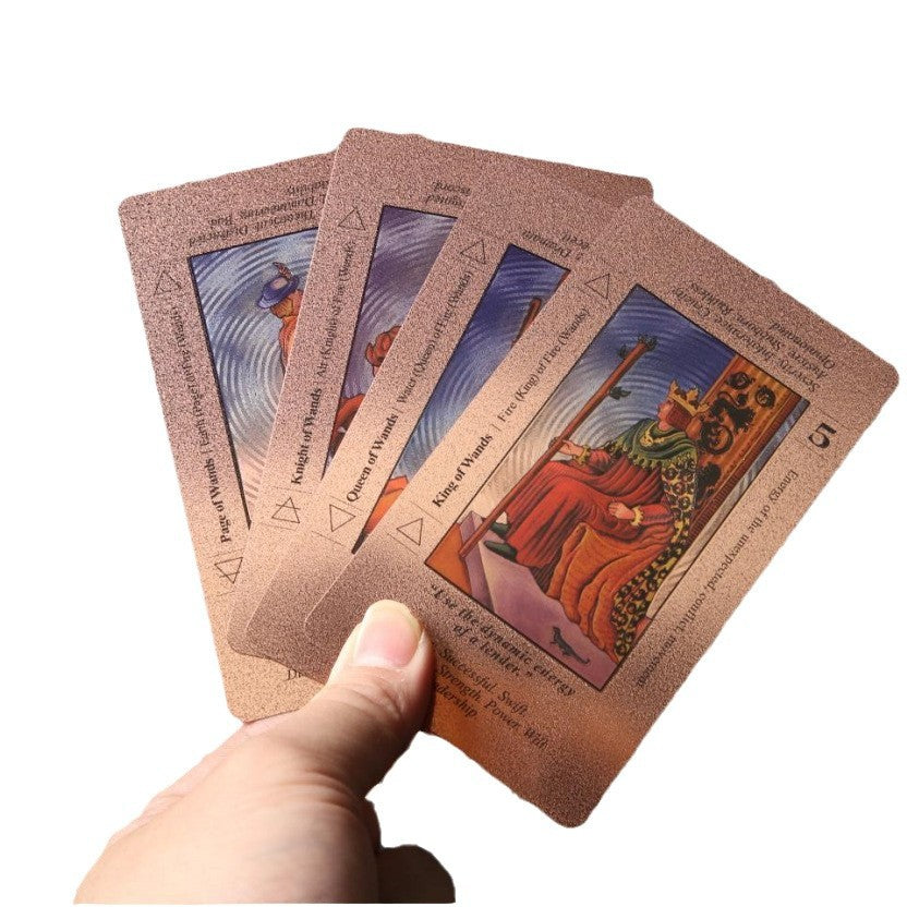 Rose gold tarot cards