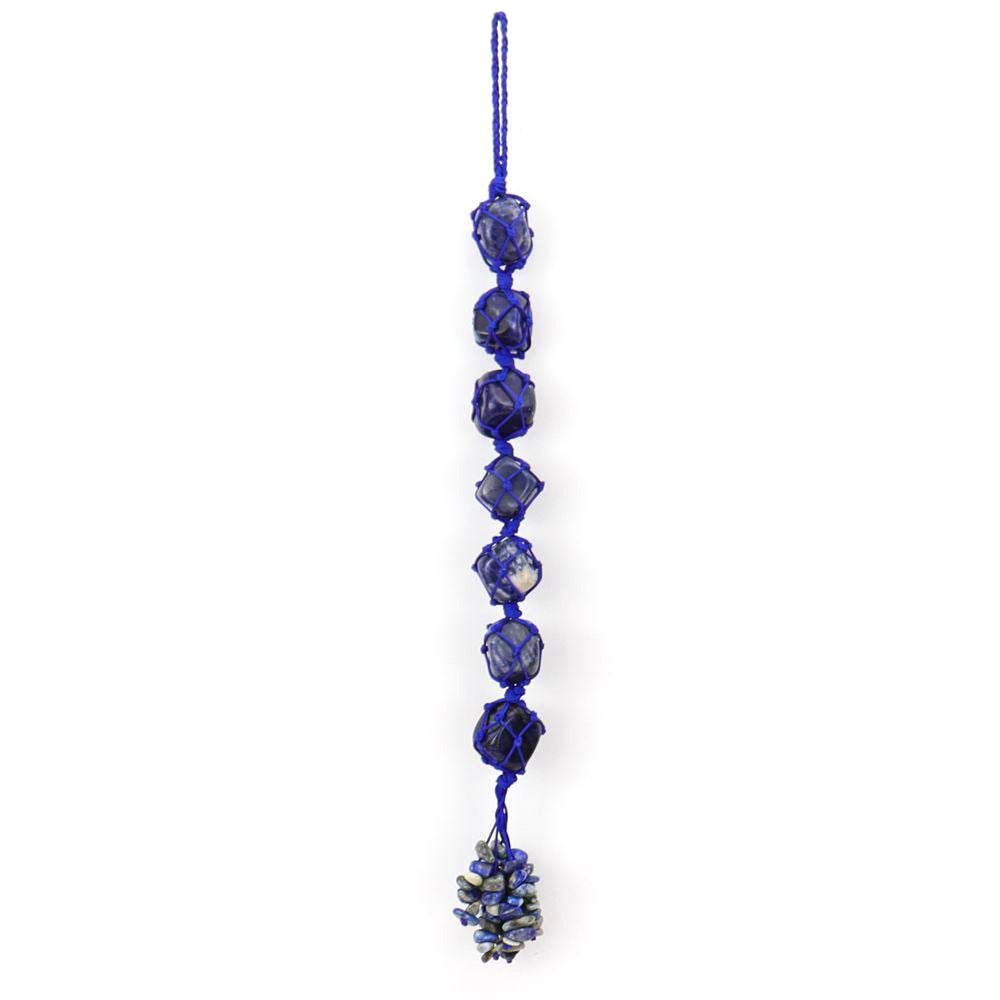 Colourful natural irregular crystal car ornament