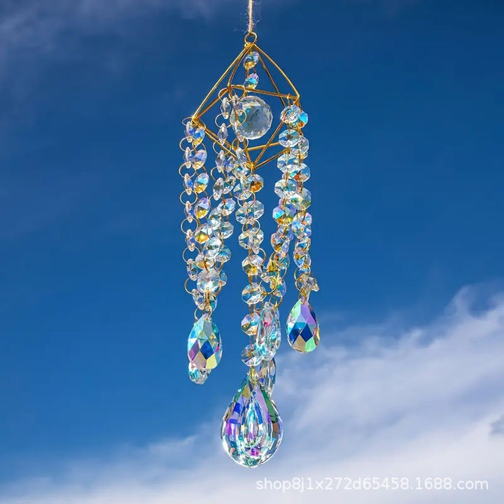 Sun catcher crystal wind chime