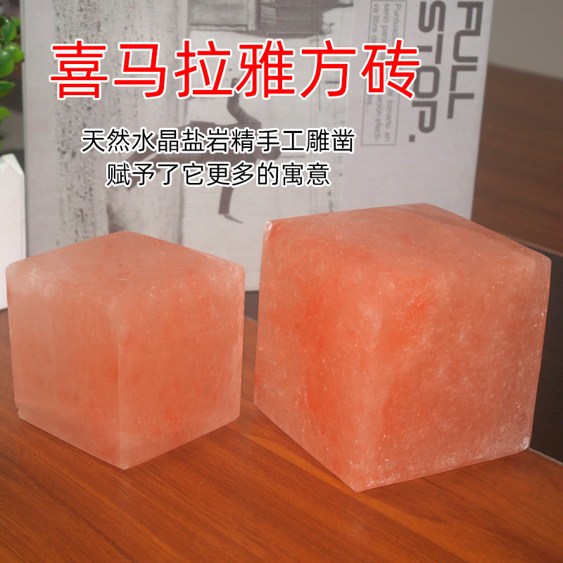 Spiritual Senses UK Natural Himalayan square crystal salt brick