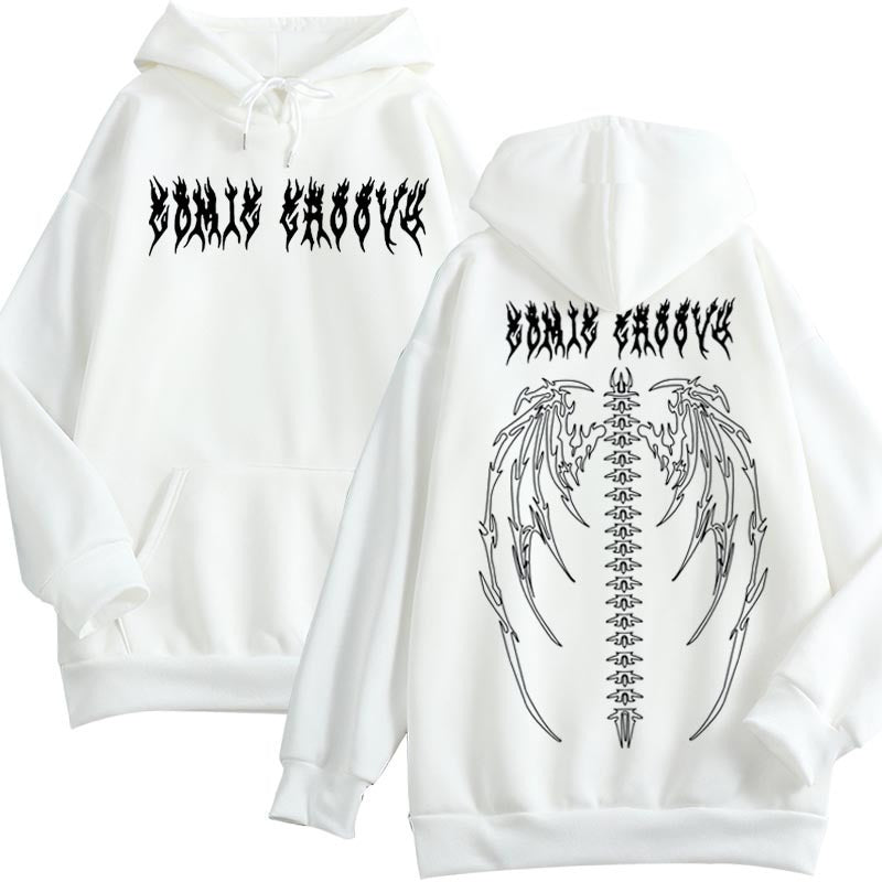 Womans Dark Style Hoodie-Gothic Edgy and Streetwear inspired Fashion