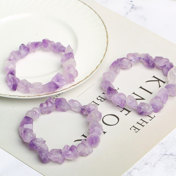 Natural amethyst bracelet