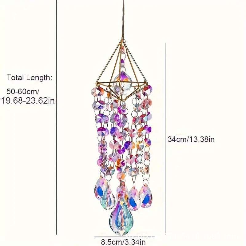 Sun catcher crystal wind chime
