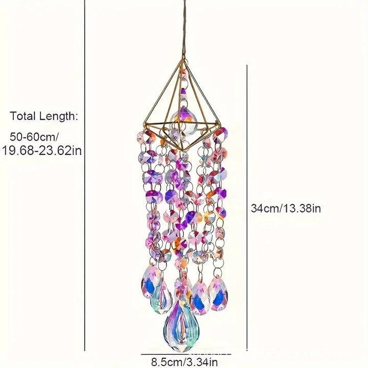 Sun catcher crystal wind chime
