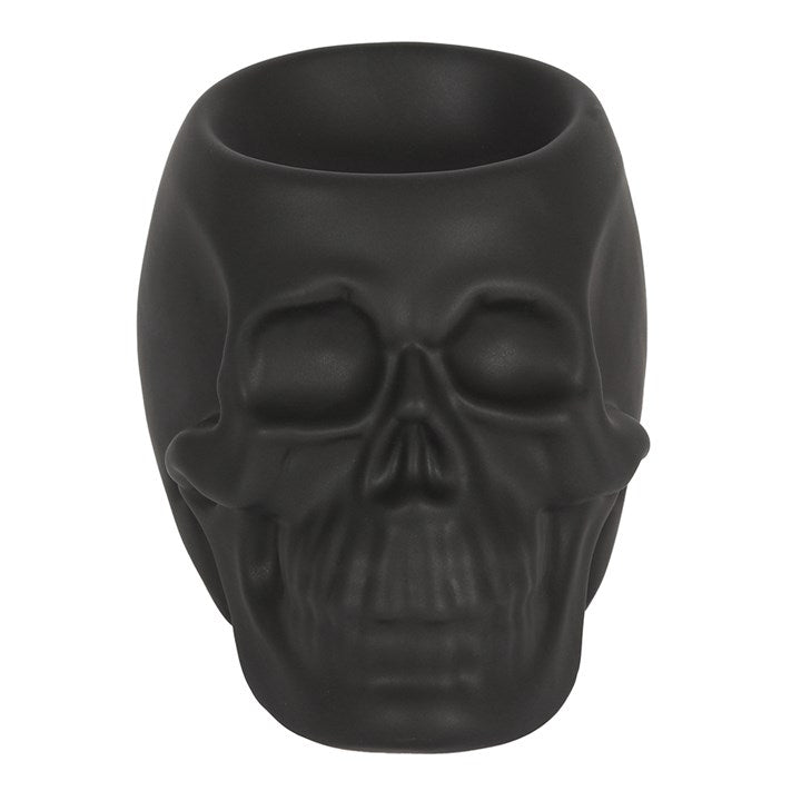 Wiccan and Witch Black Skull Oil Burner