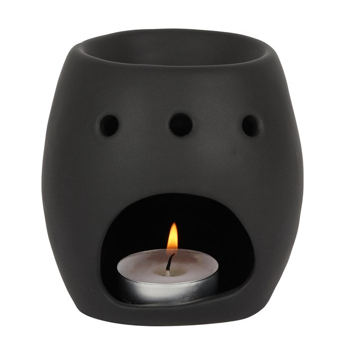 Wiccan and Witch Black Skull Oil Burner