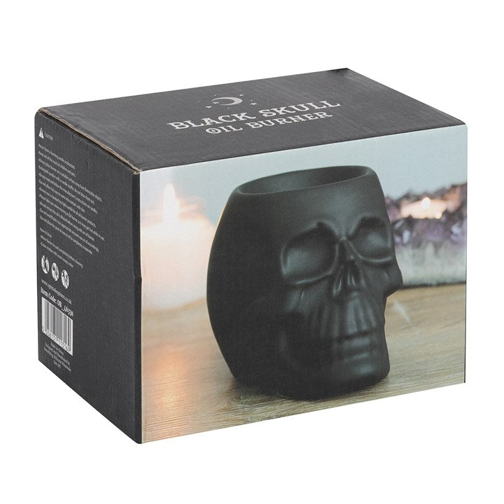 Wiccan and Witch Black Skull Oil Burner
