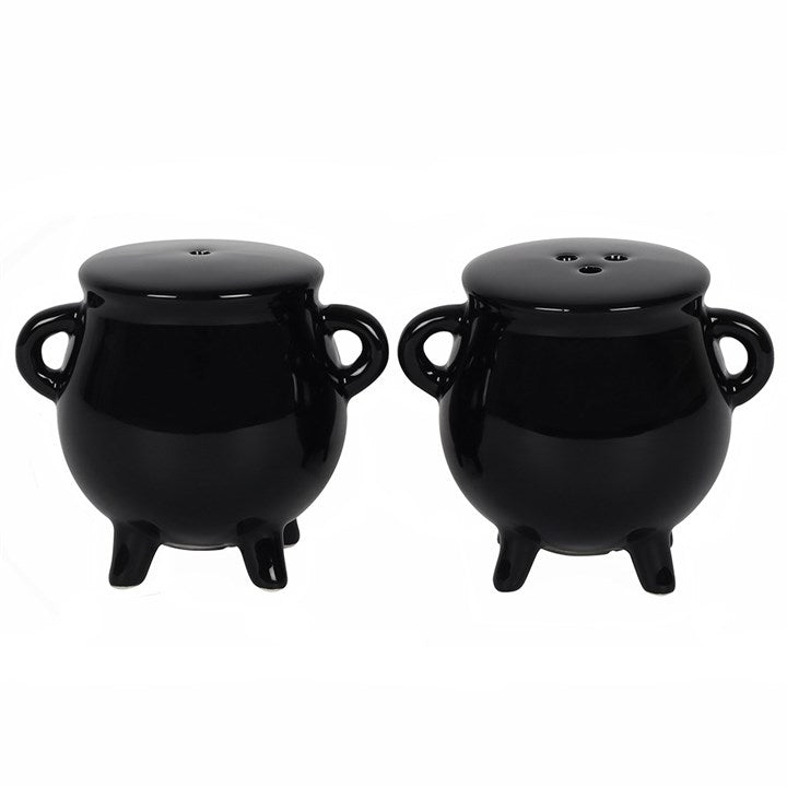 Wiccan and Witch Cauldron Cruet Set