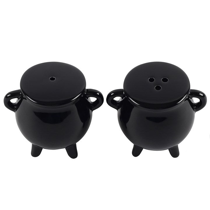 Wiccan and Witch Cauldron Cruet Set