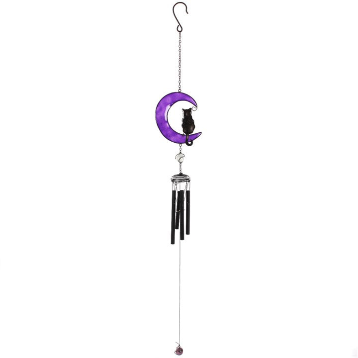 Wiccan Black Cat Windchime