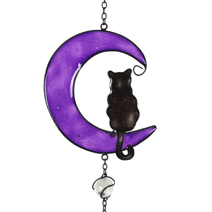 Wiccan Black Cat Windchime