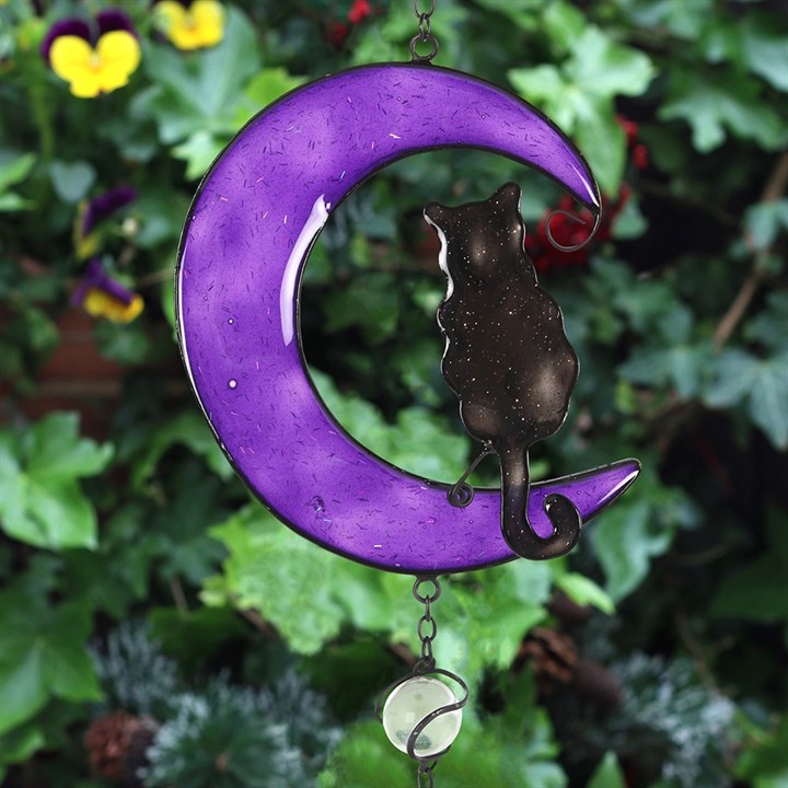 Wiccan Black Cat Windchime