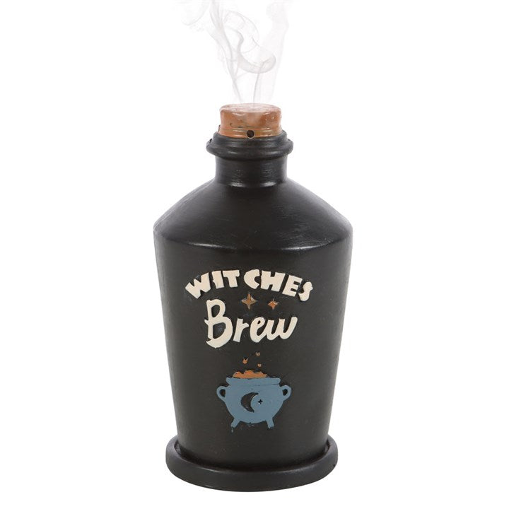 Wiccan Witches Brew Potion Bottle Incense Cone Burner