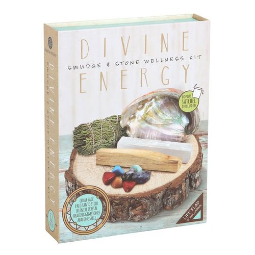 Divine Energy Wellness Kit – Aromatic Smudge & Gemstone Gift Set
