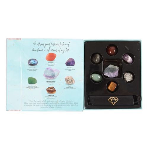 Mindful Crystal Gift Set – 7 Natural Gemstones for Focus & Intention
