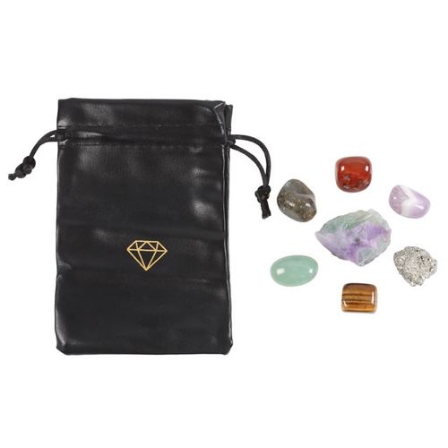 Mindful Crystal Gift Set – 7 Natural Gemstones for Focus & Intention
