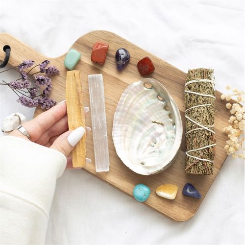 Divine Energy Wellness Kit – Aromatic Smudge & Gemstone Gift Set